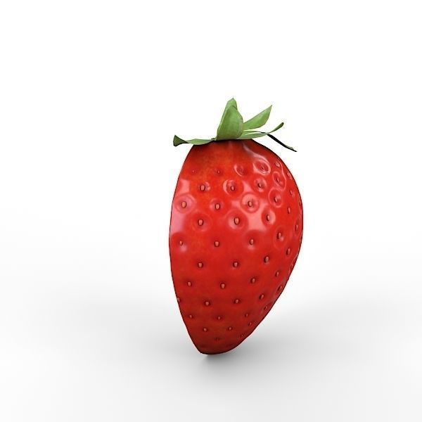 Strawberry Half 3D model_11