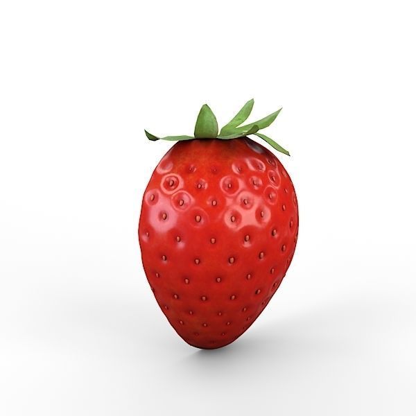 Strawberry Half 3D model_13