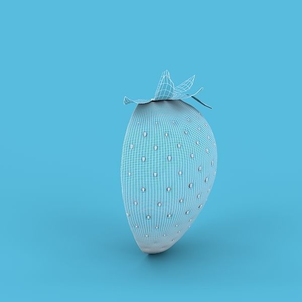 Strawberry Half 3D model_12