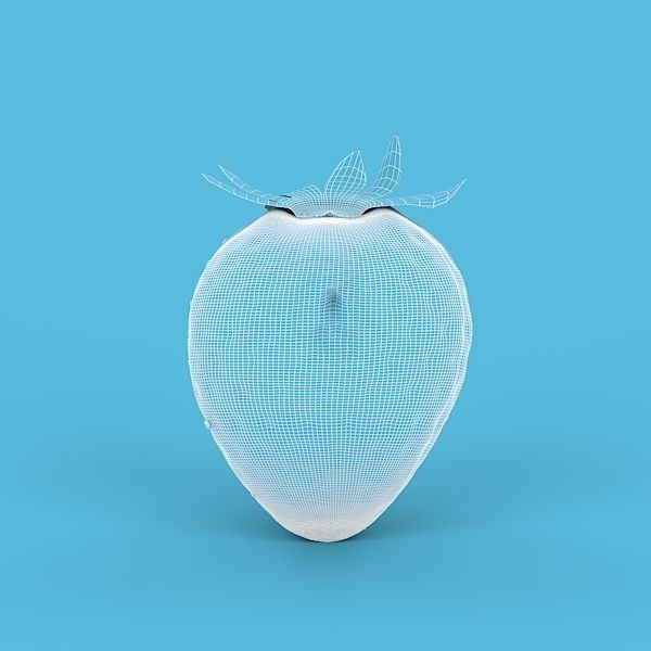 Strawberry Half 3D model_8