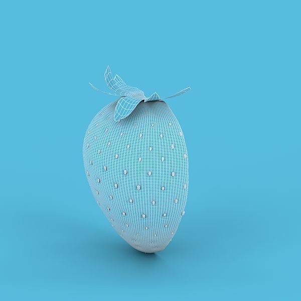 Strawberry Half 3D model_4