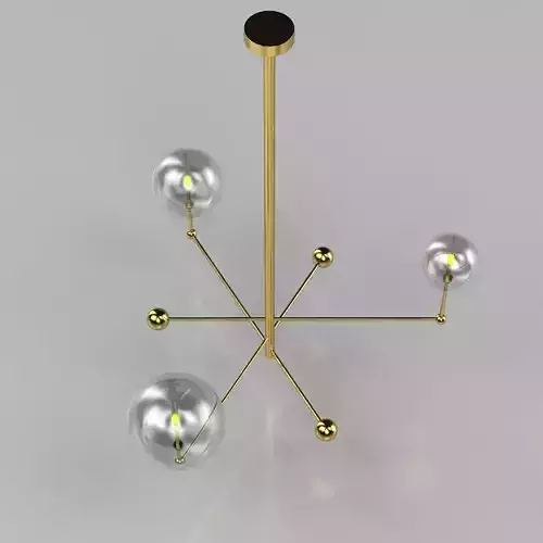 Glass Globe Mobile Chandelier
