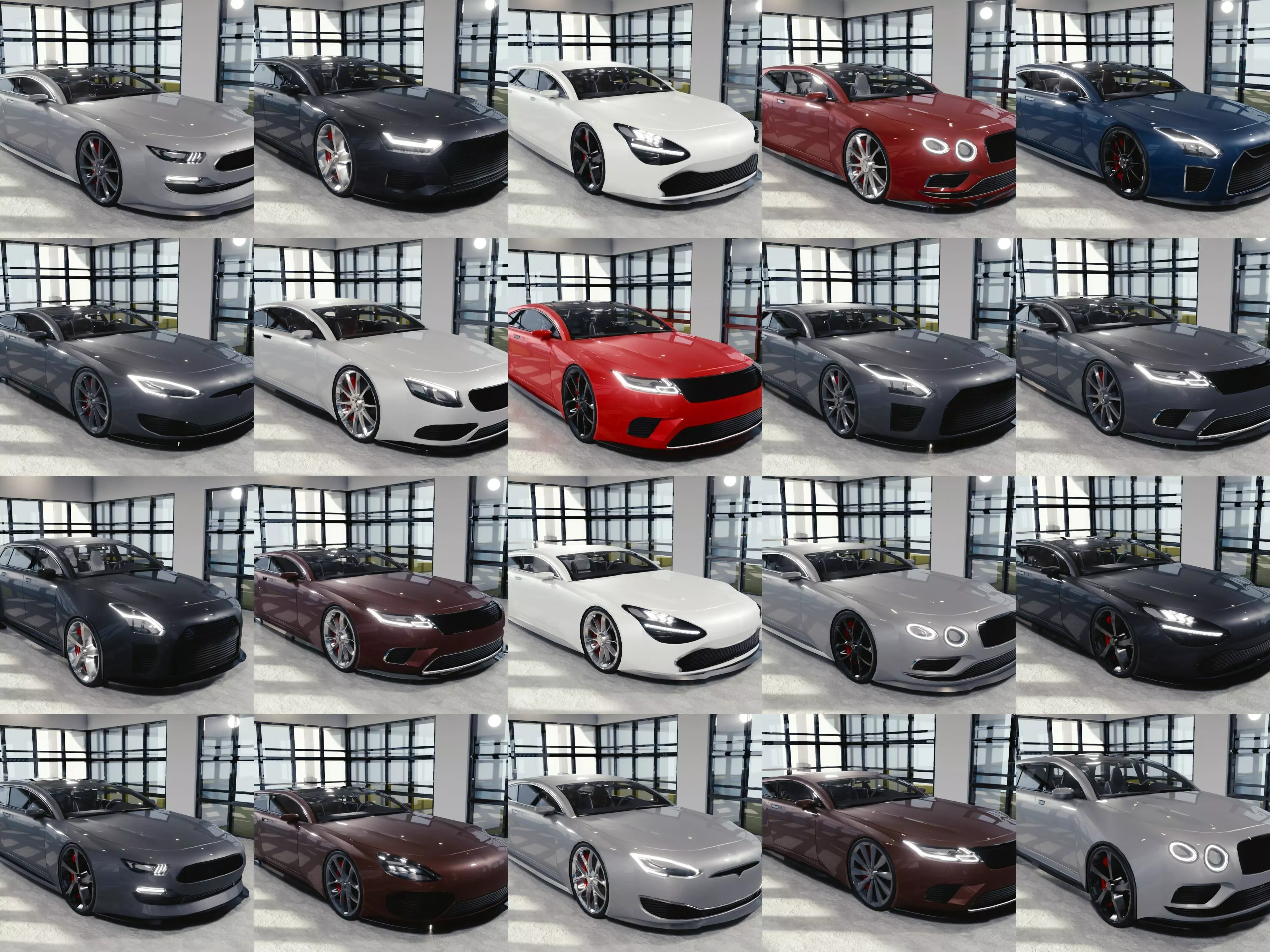 BLENDER EEVEE Brandless 20 car collection volume 5 _0