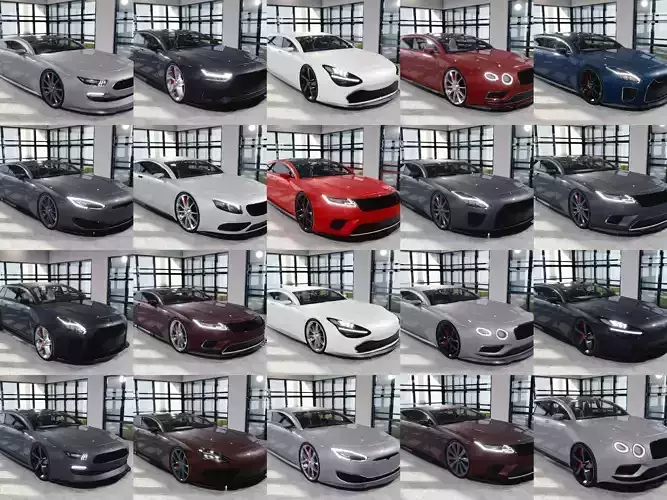 BLENDER EEVEE Brandless 20 car collection volume 5 