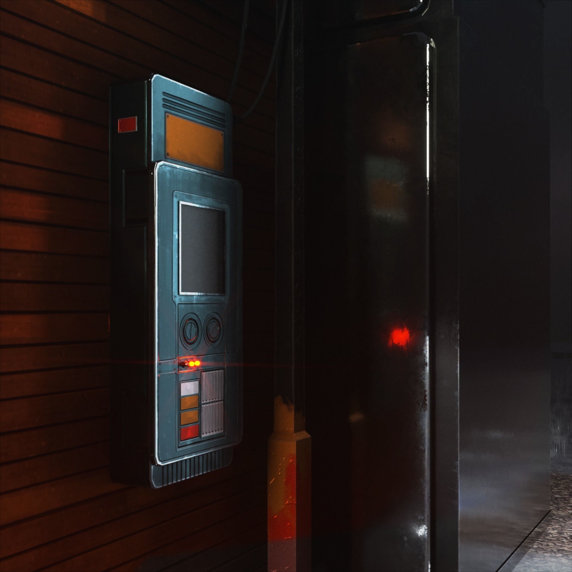 Fantasy build Low-poly 3D model_3