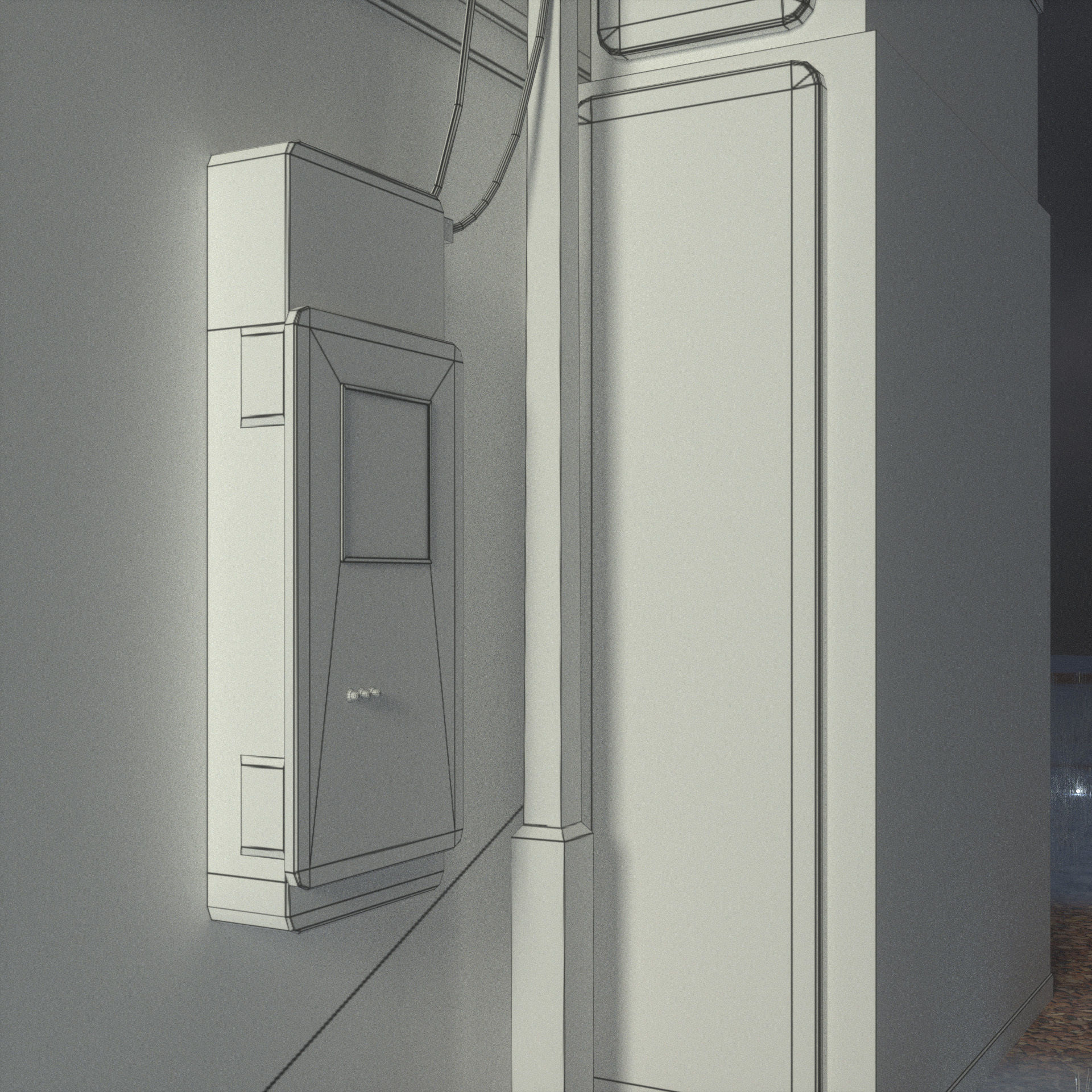 Fantasy build Low-poly 3D model_10