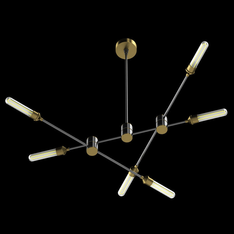 Restoration Hardware Kinetic Chandelier 3D model_3