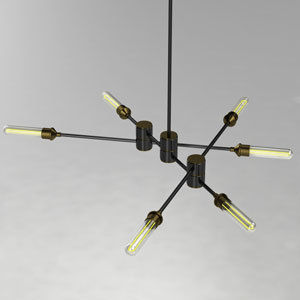 Restoration Hardware Kinetic Chandelier 3D model_4