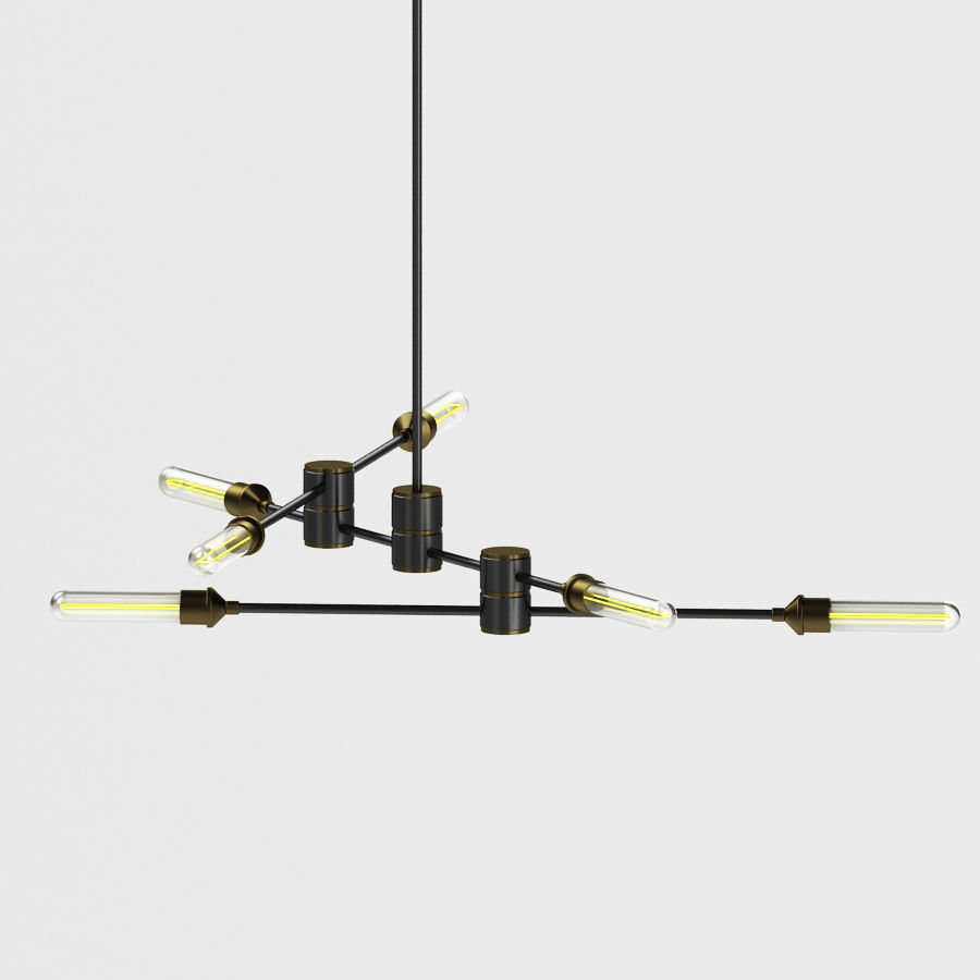 Restoration Hardware Kinetic Chandelier 3D model_1