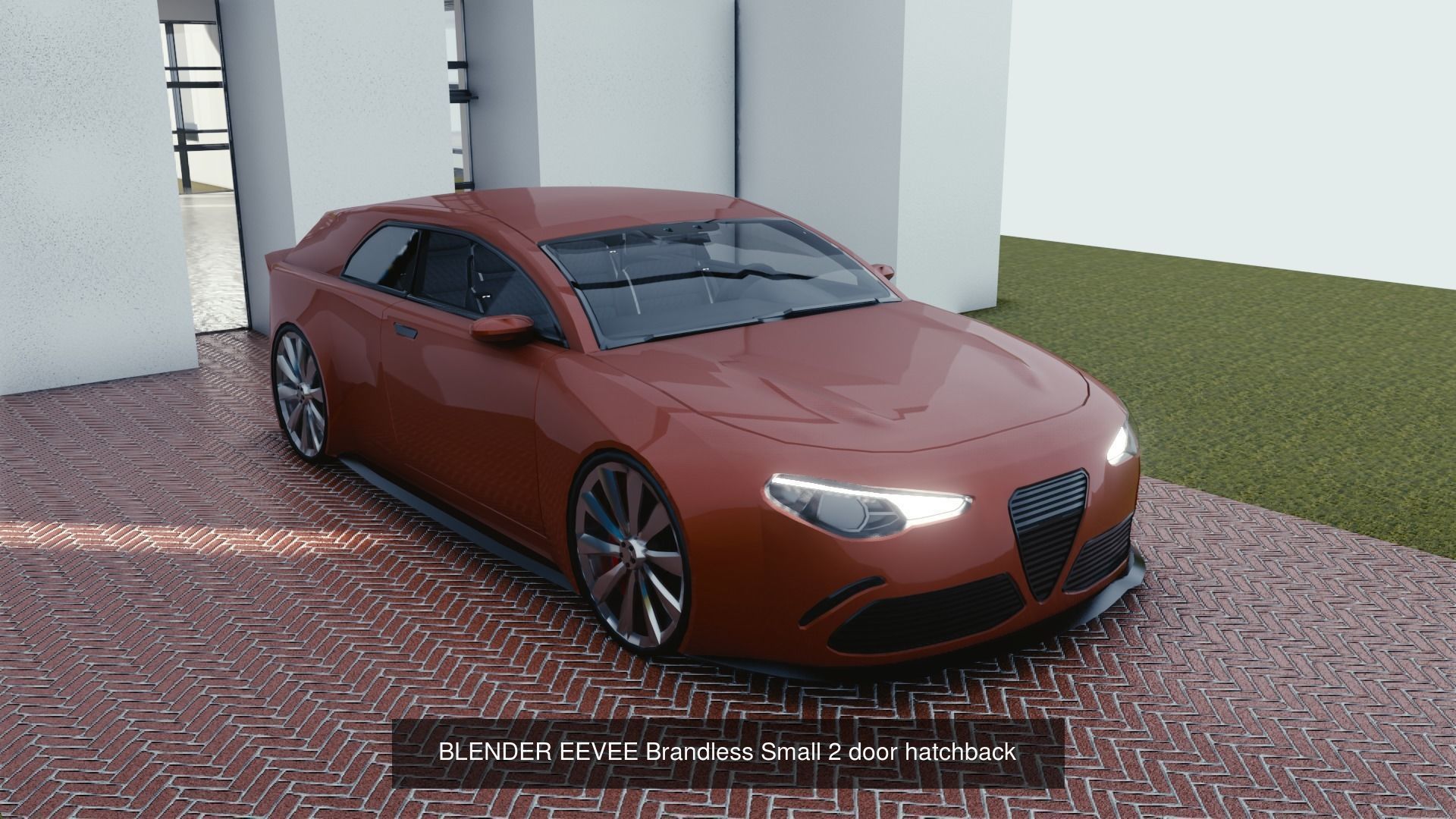 BLENDER EEVEE Brandless 50 car collection volume 1 _13