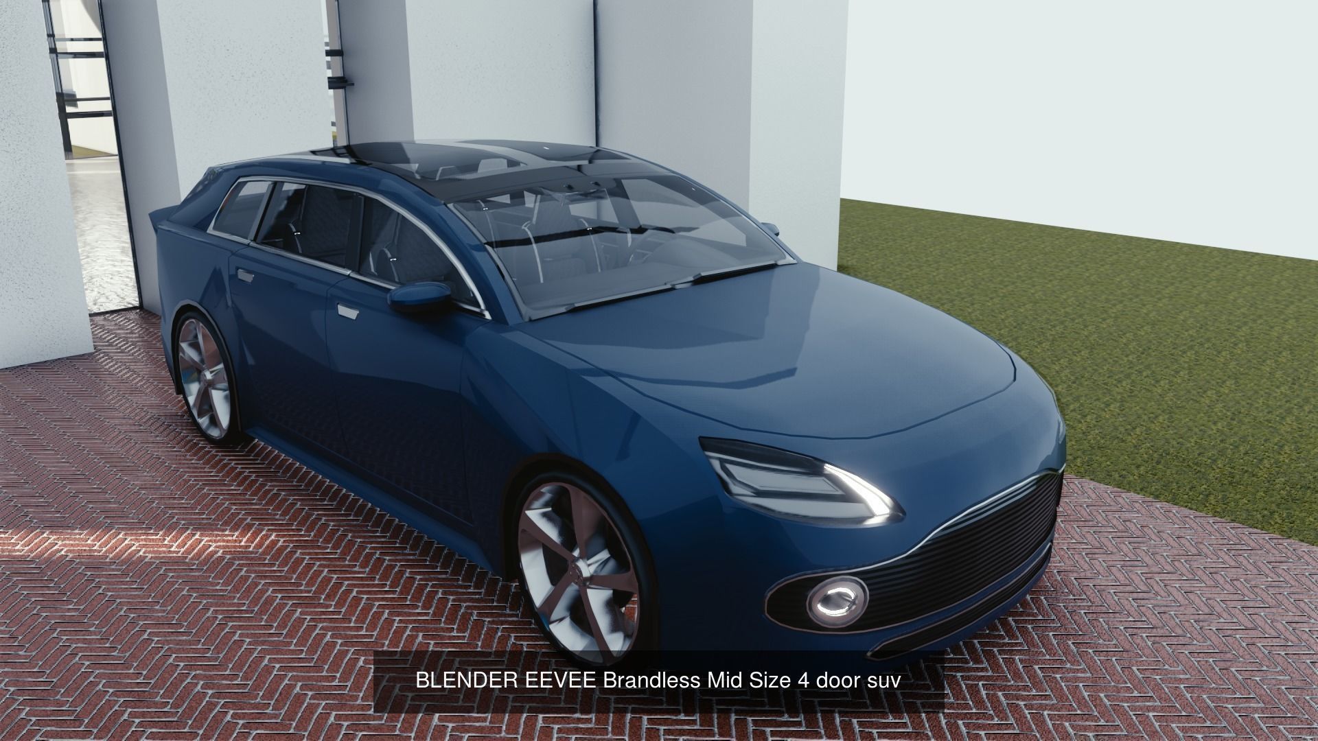 BLENDER EEVEE Brandless 50 car collection volume 1 _51