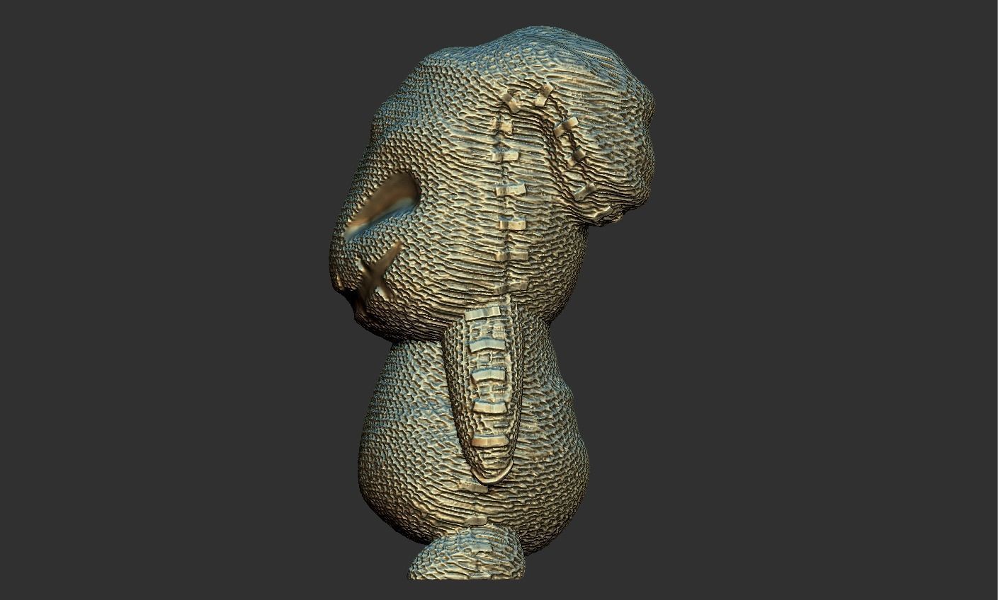 Mini Oogie Boogie - 5 Poses 3D print model_6