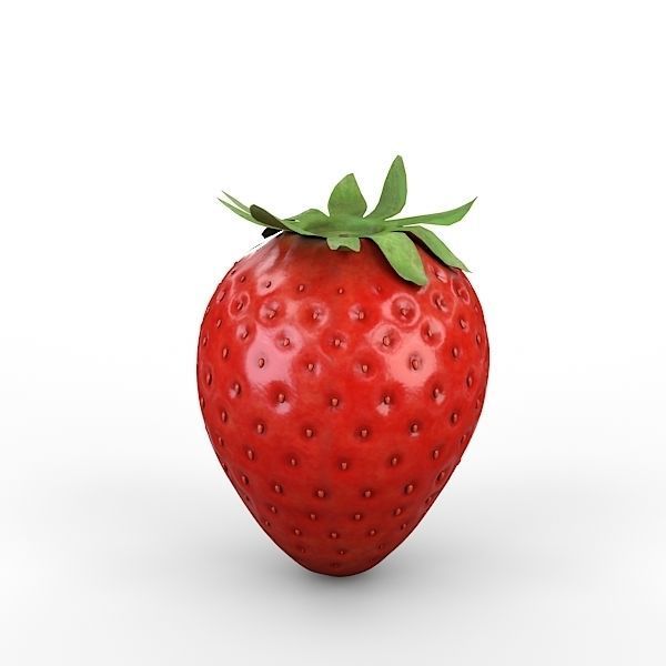 Strawberry 3D model_7