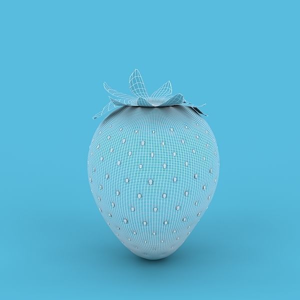 Strawberry 3D model_6