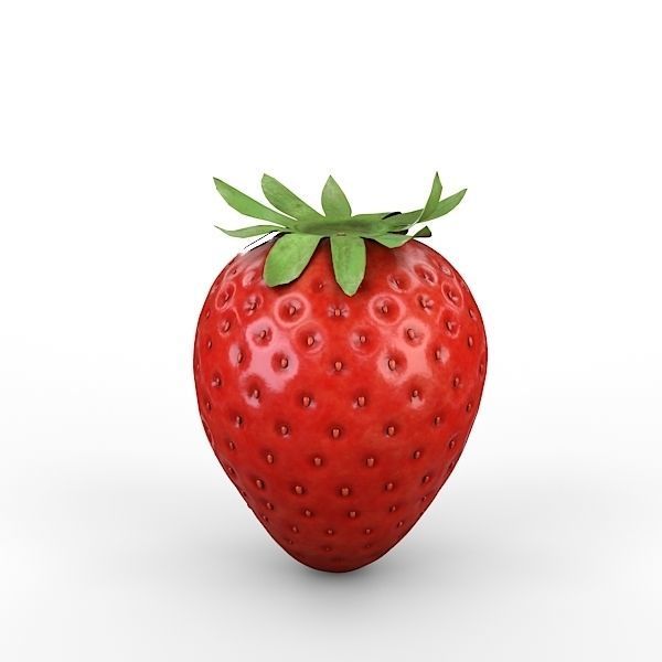 Strawberry 3D model_9