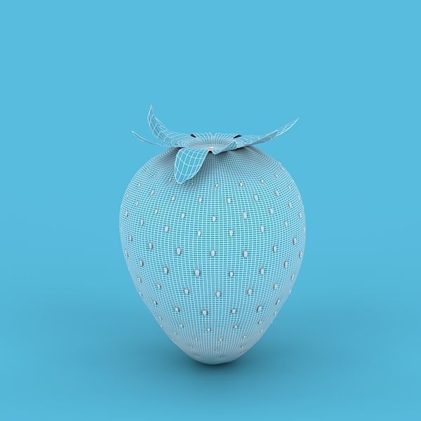 Strawberry 3D model_4