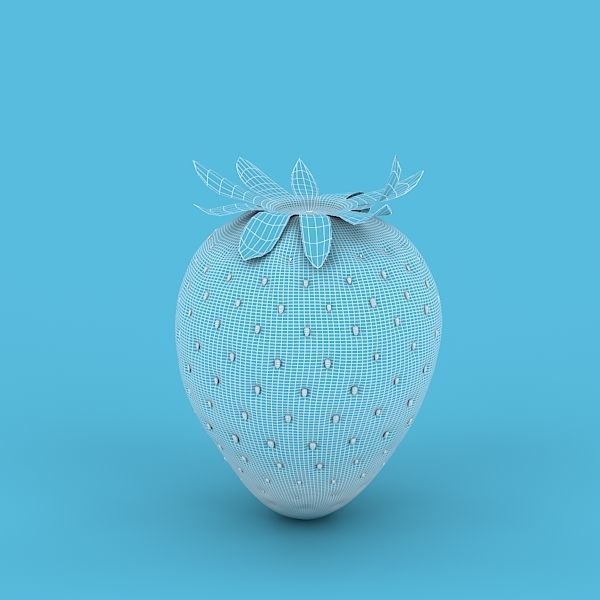 Strawberry 3D model_10