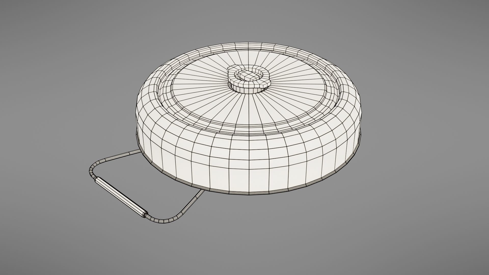 Landmine metal plate with blood Low-poly 3D model_60