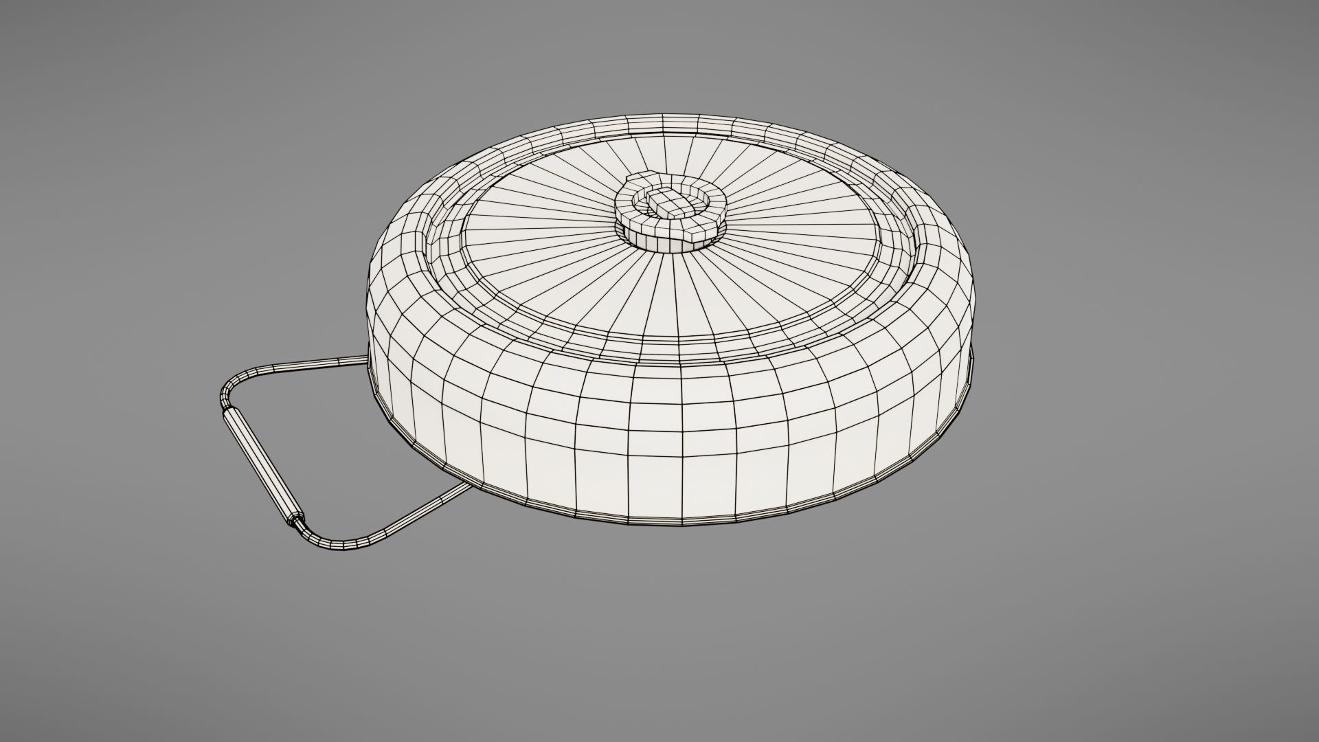 Landmine metal plate with blood Low-poly 3D model_58
