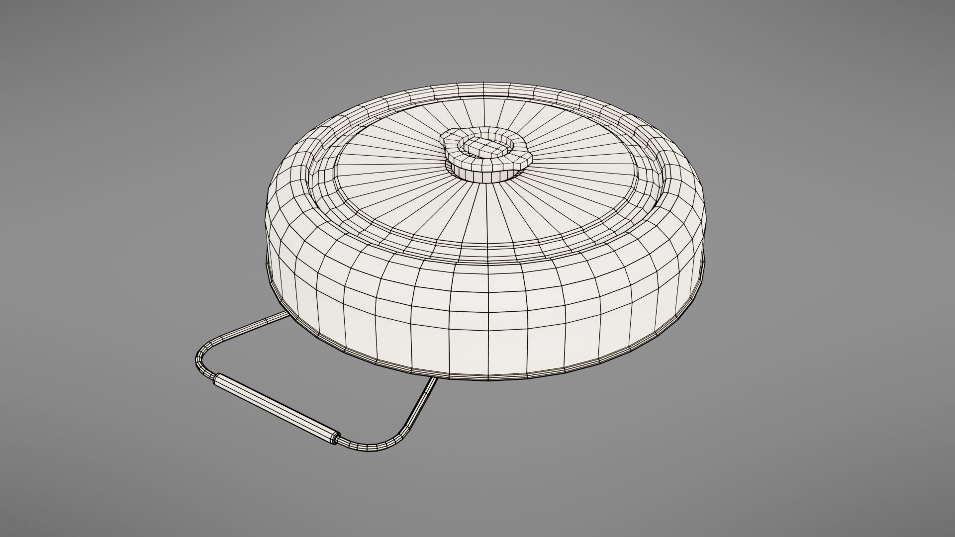 Landmine metal plate with blood Low-poly 3D model_33