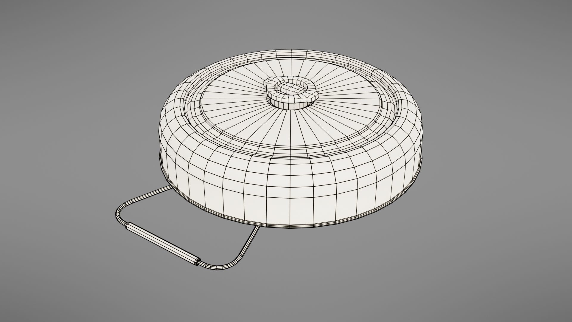 Landmine metal plate with blood Low-poly 3D model_62
