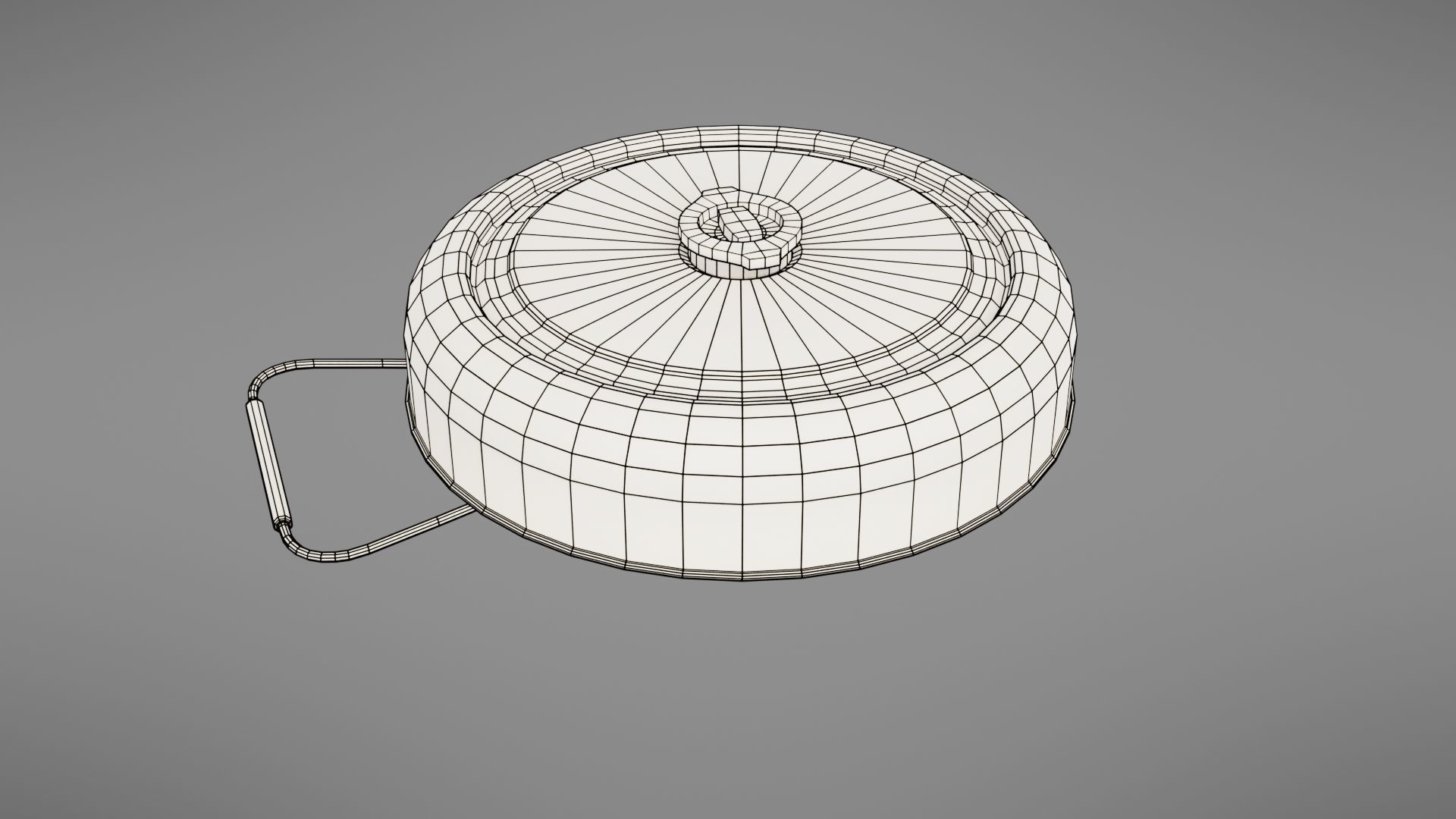 Landmine metal plate with blood Low-poly 3D model_57