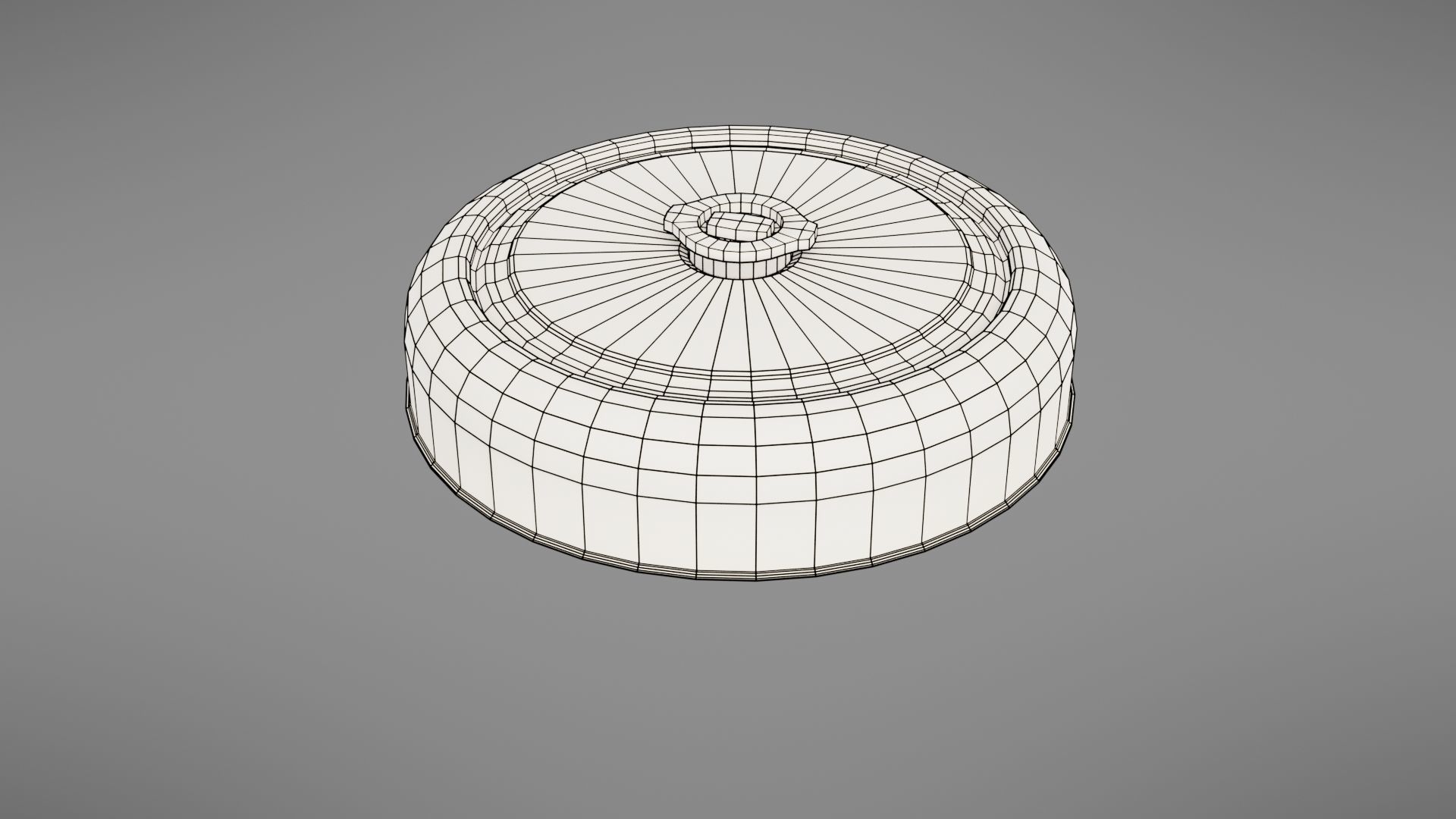 Landmine metal plate with blood Low-poly 3D model_49