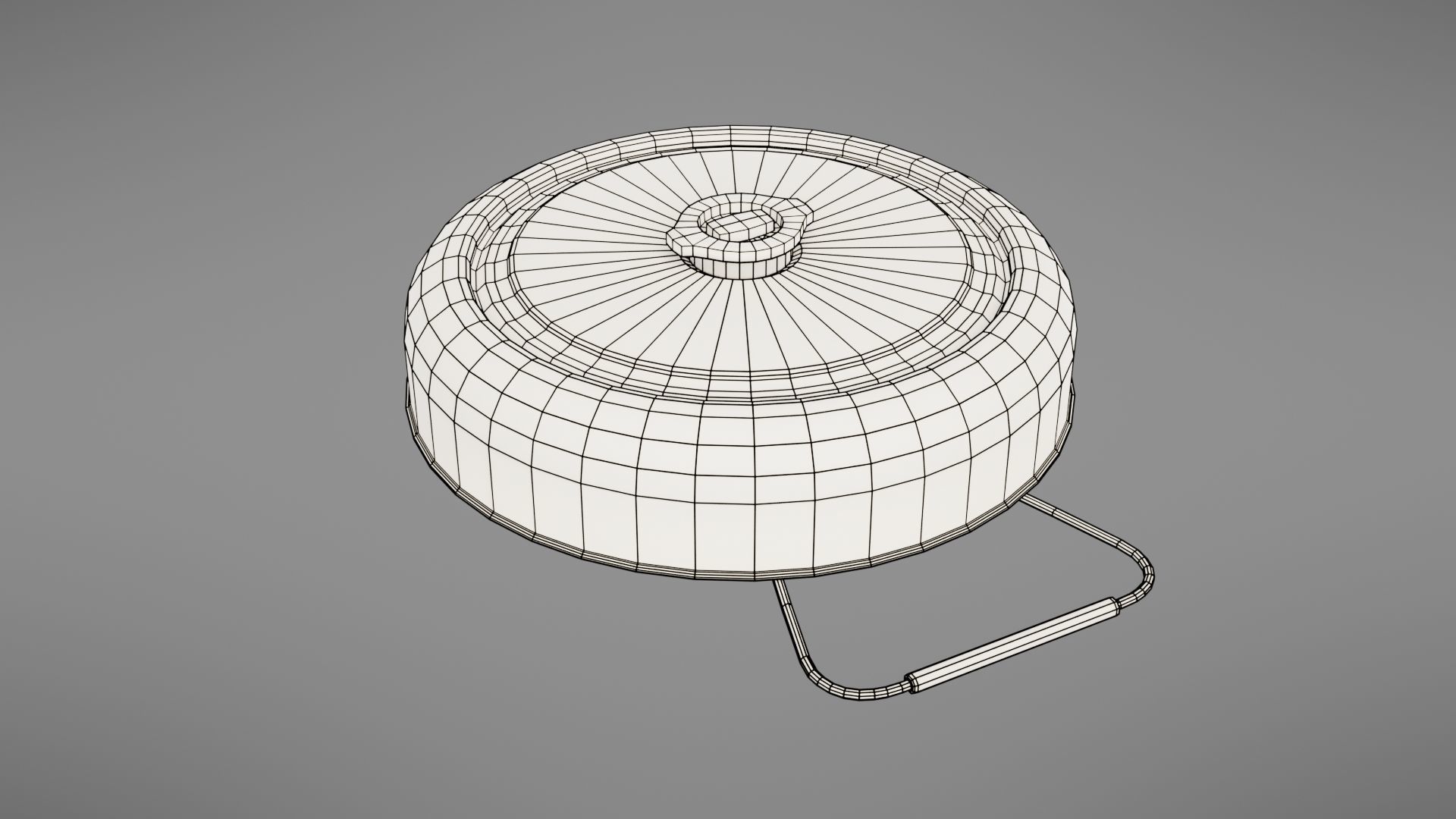 Landmine metal plate with blood Low-poly 3D model_41