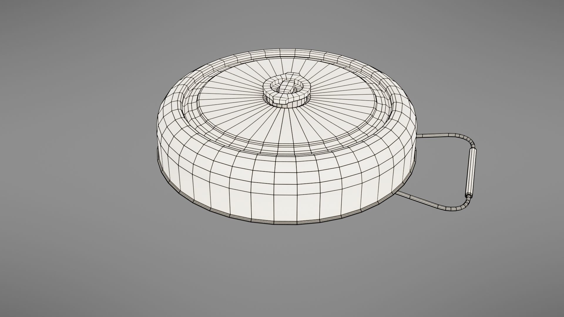 Landmine old rusty metal plate Low-poly 3D model_44