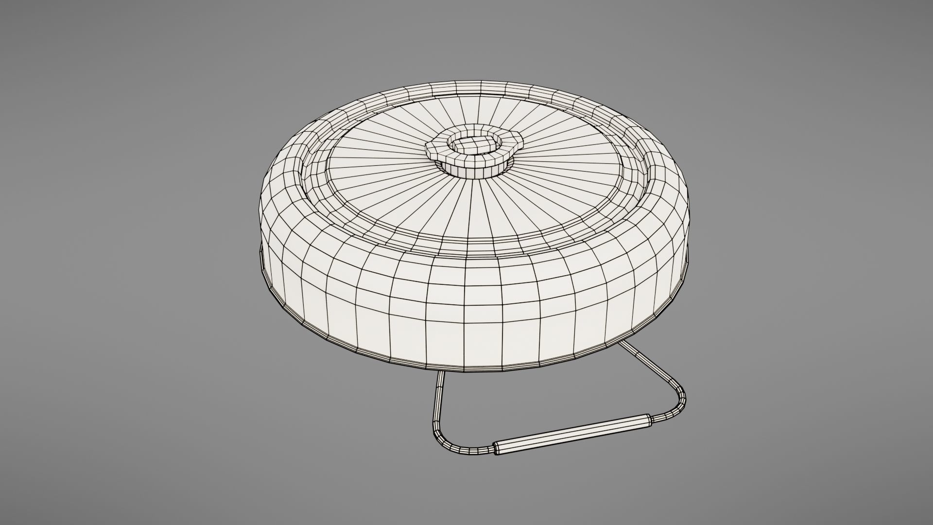 Landmine old rusty metal plate Low-poly 3D model_40