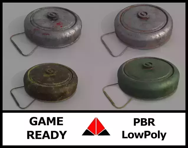 Landmine Texture Pack 3D Model Collection