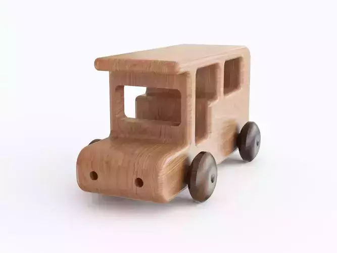 Wooden toy car 08