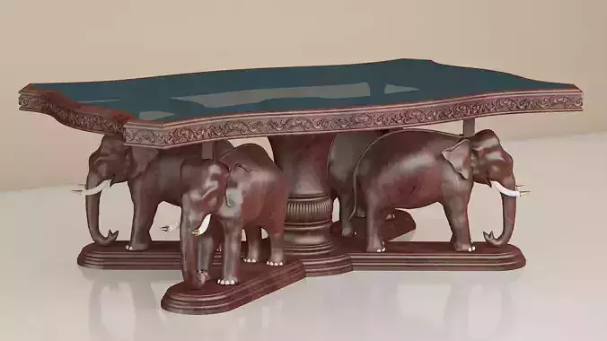 Elephant teapoy