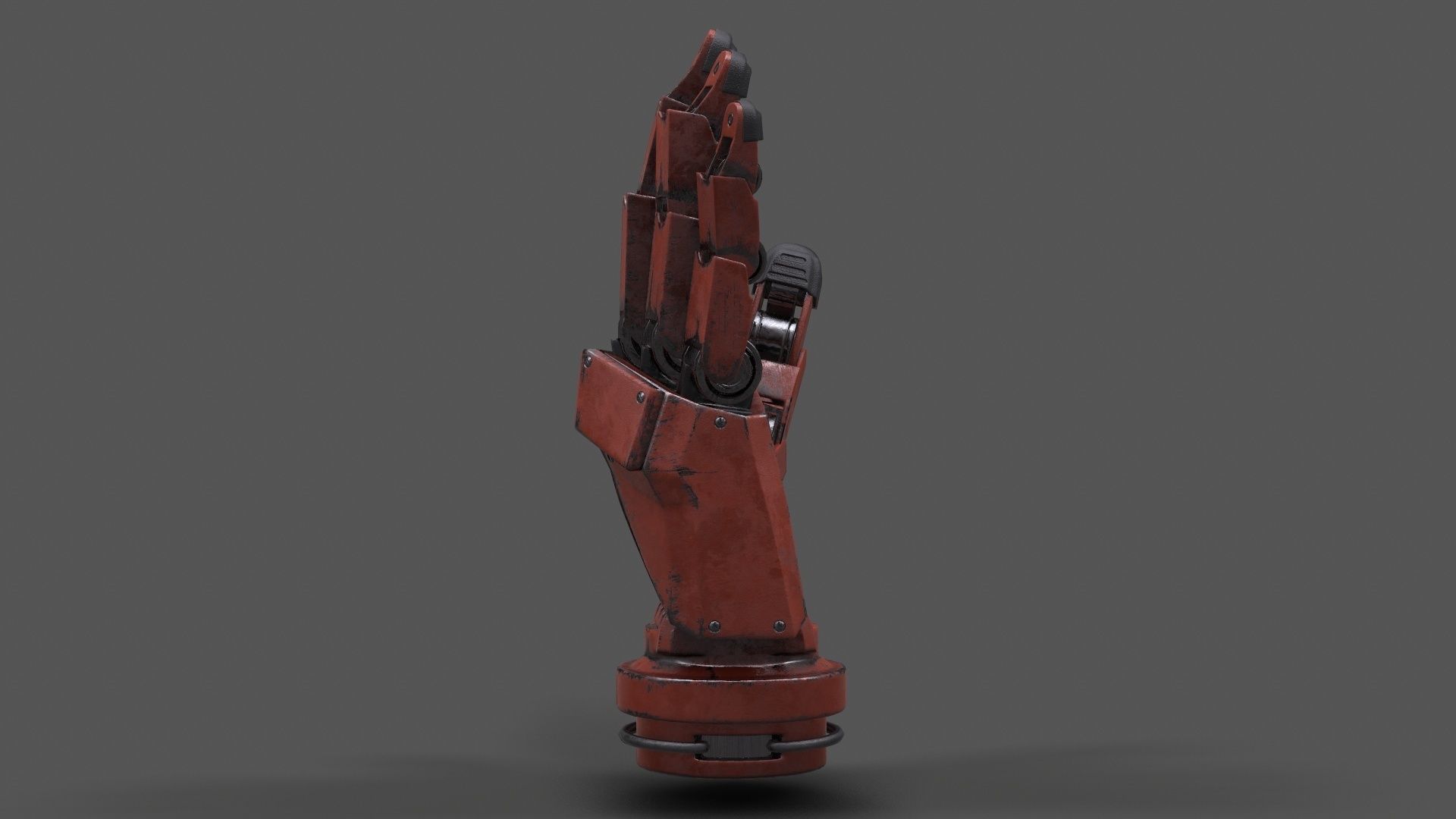VR Hands - Robot Hand Low-poly 3D model_4