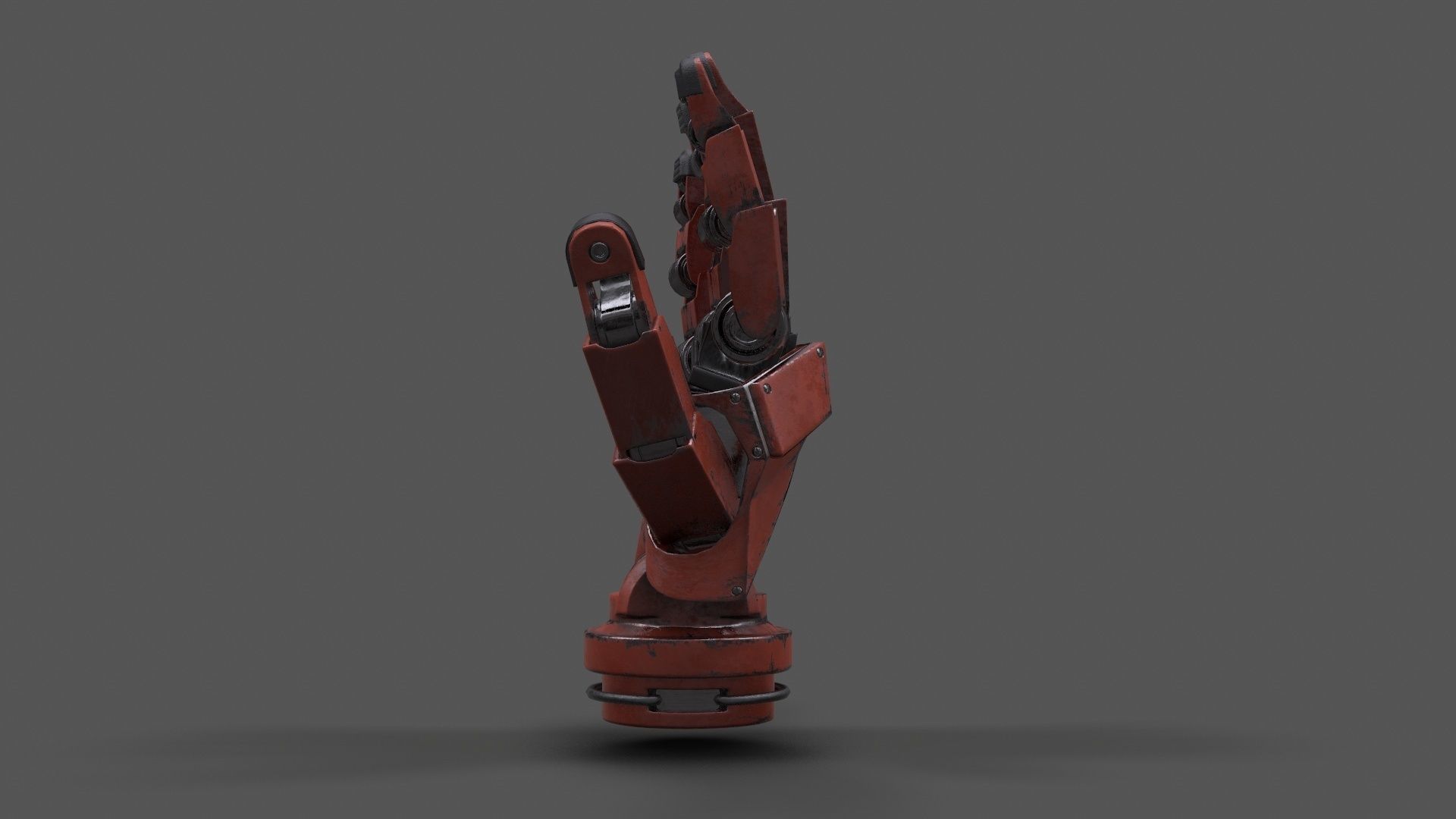 VR Hands - Robot Hand Low-poly 3D model_1