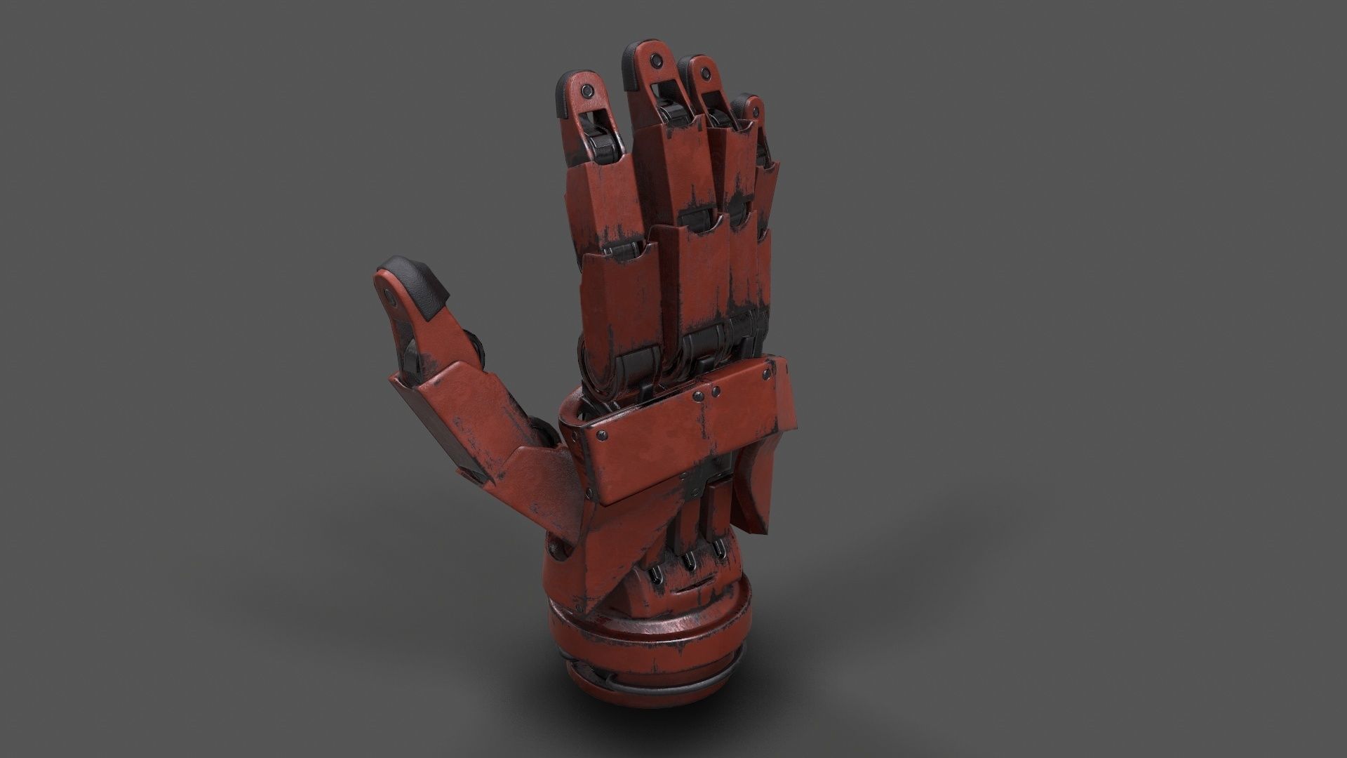 VR Hands - Robot Hand Low-poly 3D model_2