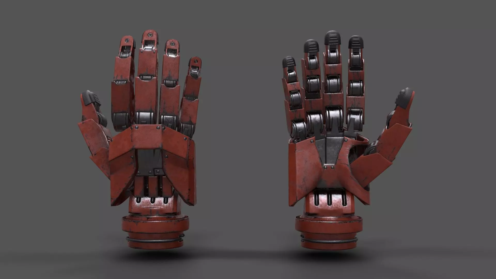 VR Hands - Robot Hand Low-poly 3D model_0