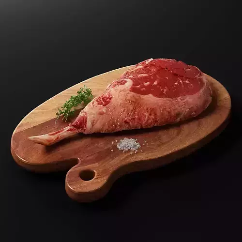 Raw Short Rib Beef 3D model
