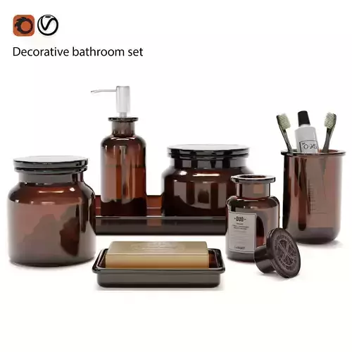 Decorative bathroom set