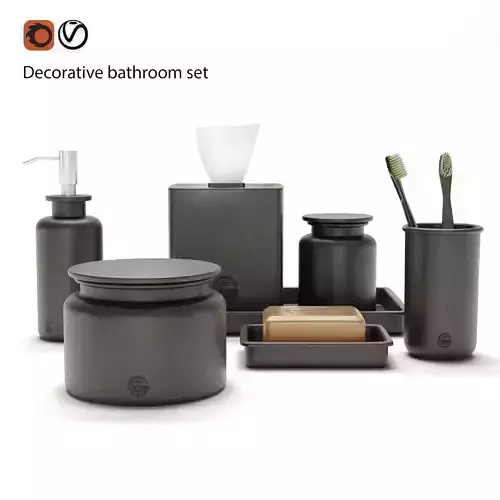 Decorative bathroom set