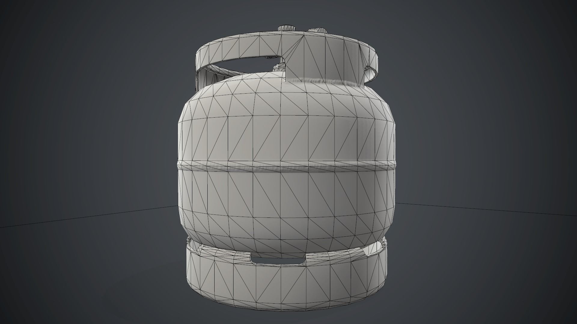 Portable LPG Gas Tank 1 PBR Game Ready Low-poly 3D model_21