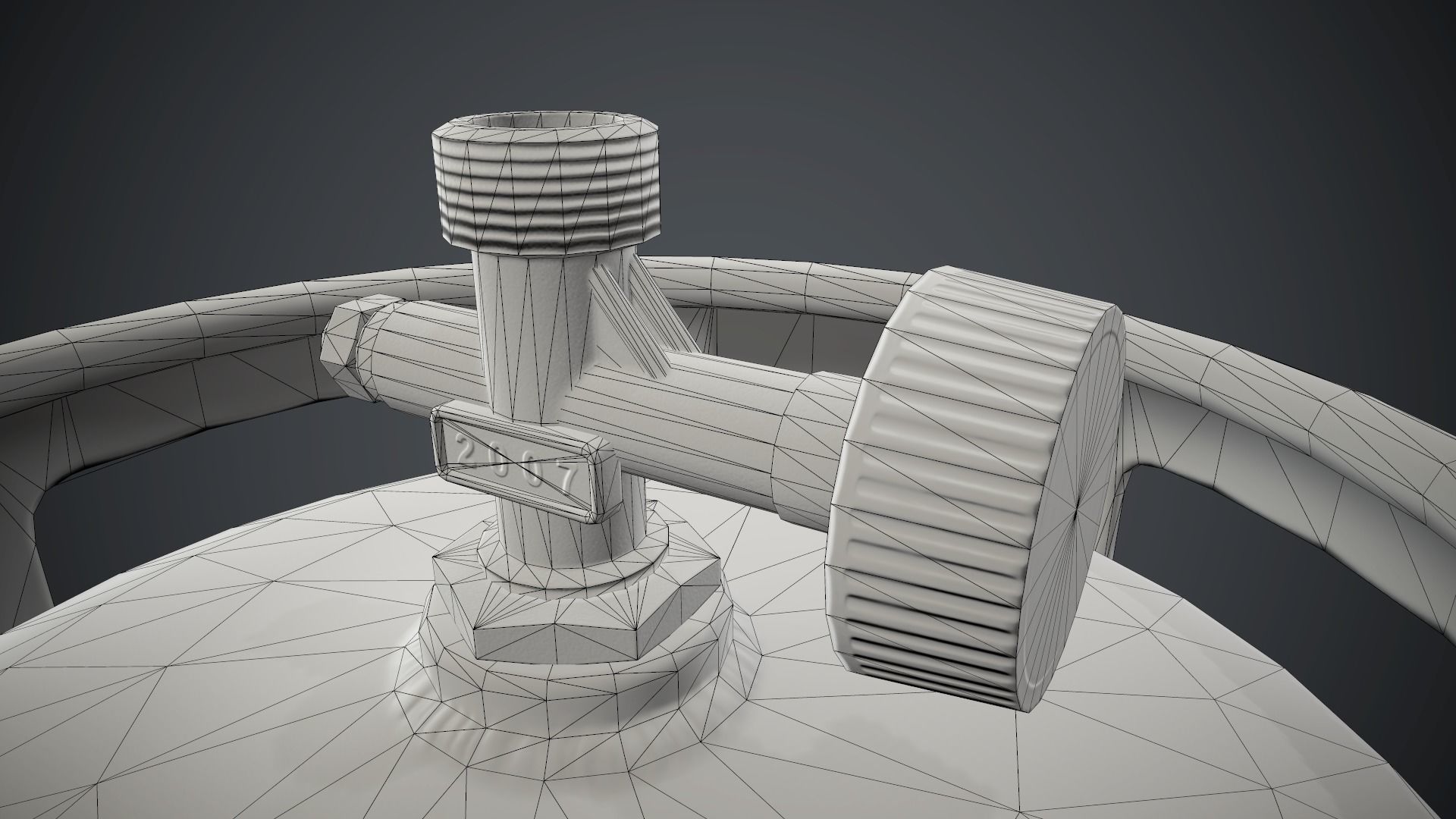 Portable LPG Gas Tank 1 PBR Game Ready Low-poly 3D model_23