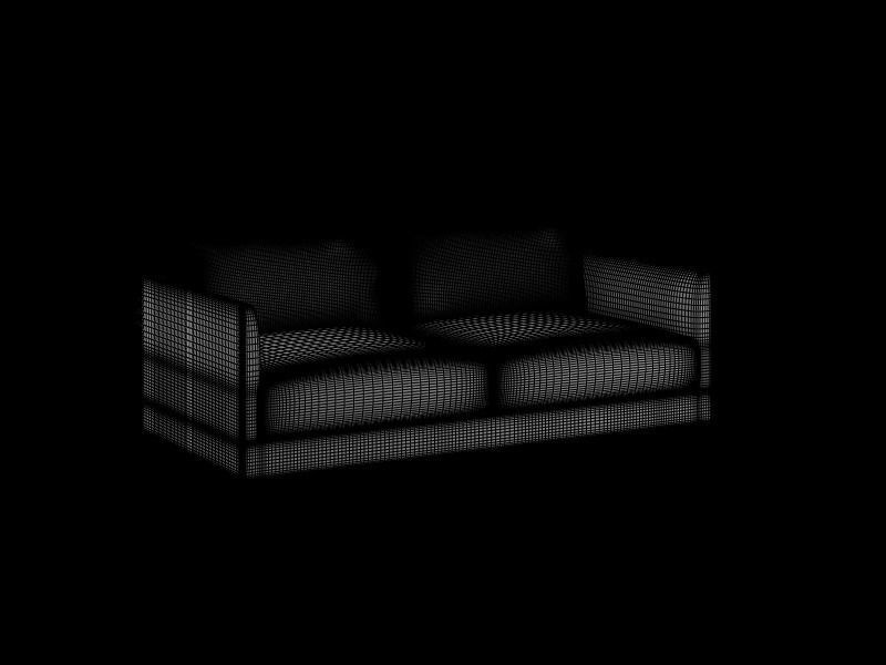 Sofa Collection Arm Chair and two Seat and three seat Sofa  3D model_22