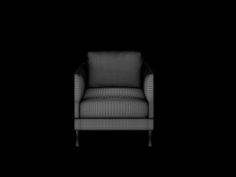 Sofa Collection Arm Chair and two Seat and three seat Sofa  3D model_14