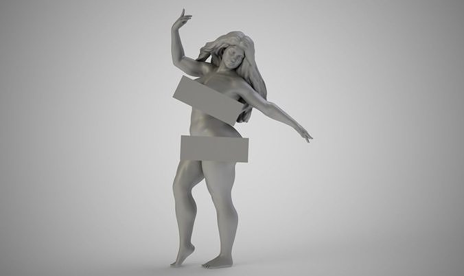 Soaring Girl 3D print model