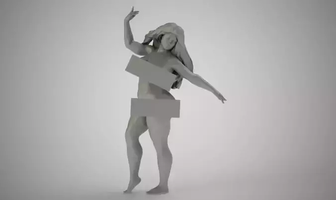 Soaring Girl 3D print model