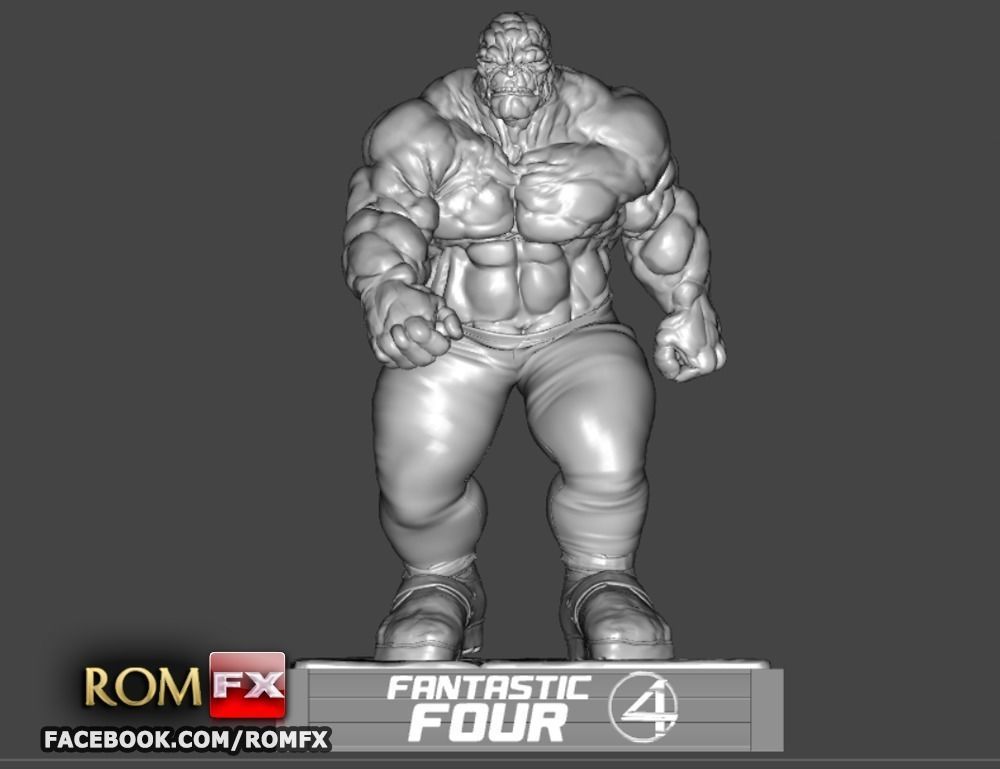 The Thing Fantastic Four - Ben Grimm - Printable Figure 3D print model_2