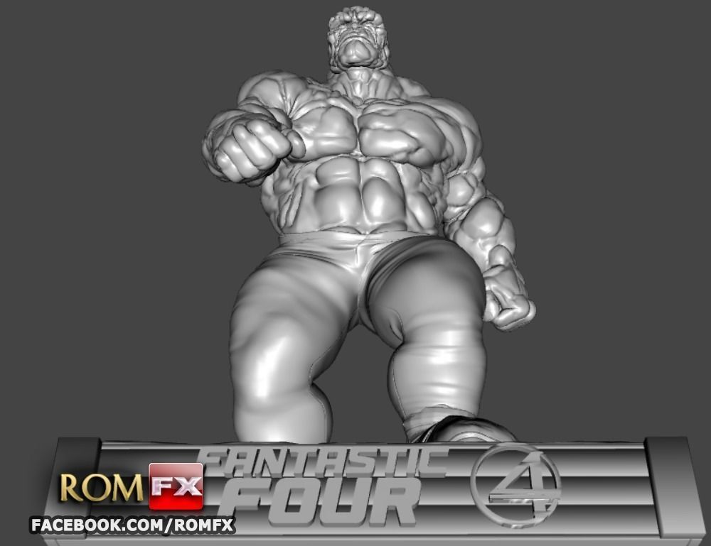 The Thing Fantastic Four - Ben Grimm - Printable Figure 3D print model_8