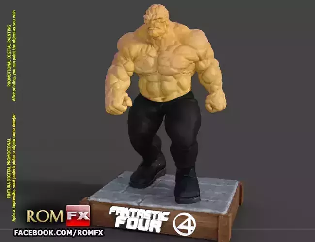 The Thing Fantastic Four - Ben Grimm - Printable Figure