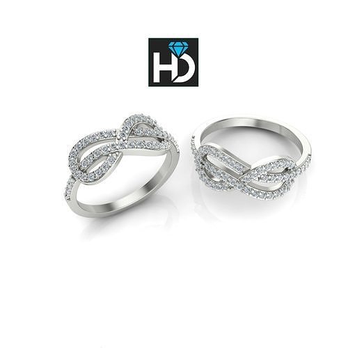 HD Fine Jewelry Knot Ring  3D print model